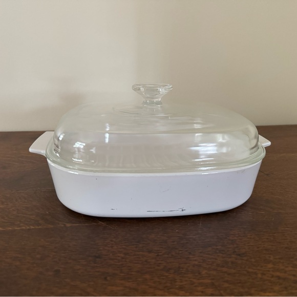 Corningware M-10-Gr-B 10" Roaster Dish with pyrex lid A-12-c - Picture 2 of 4